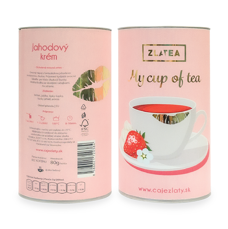 Jahodový Krém - Ovocný Čaj - Balenie čaju